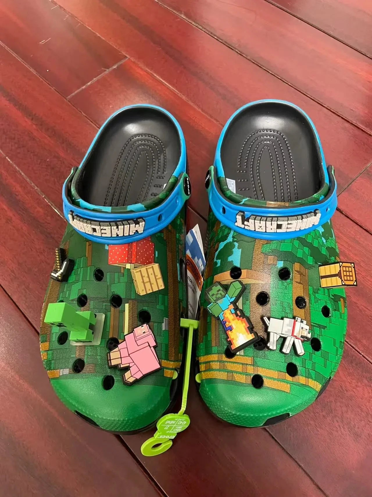 New Minecraft Sandals Children Cartoon Character Summer Cute Cartoon Children'S Slippers Non-Slip Soft Soled Sandals Gifts
