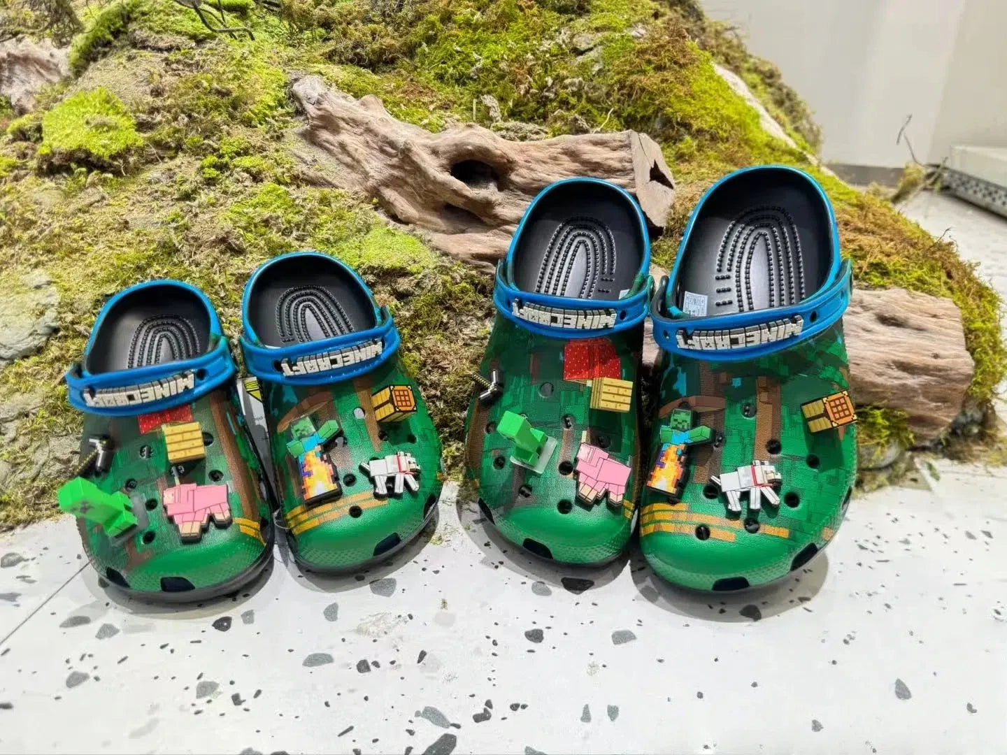 New Minecraft Sandals Children Cartoon Character Summer Cute Cartoon Children'S Slippers Non-Slip Soft Soled Sandals Gifts