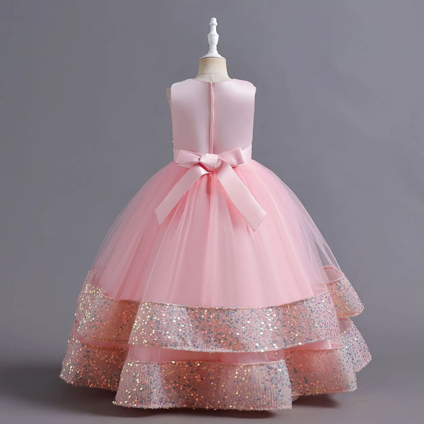 children's gauze lace birthday party dinner ball big butterfly dress New Christmas Party Princess long dress children's dress