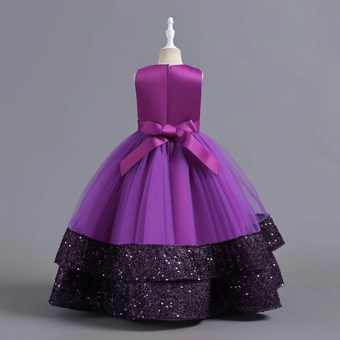 children's gauze lace birthday party dinner ball big butterfly dress New Christmas Party Princess long dress children's dress