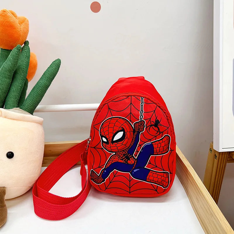 Marvel SpiderMan Crossbody Bag SpiderMan Children's Chest Pack Coin Purse Anime SpiderMan Shoulder Bags Messenger Bag Kids Gifts
