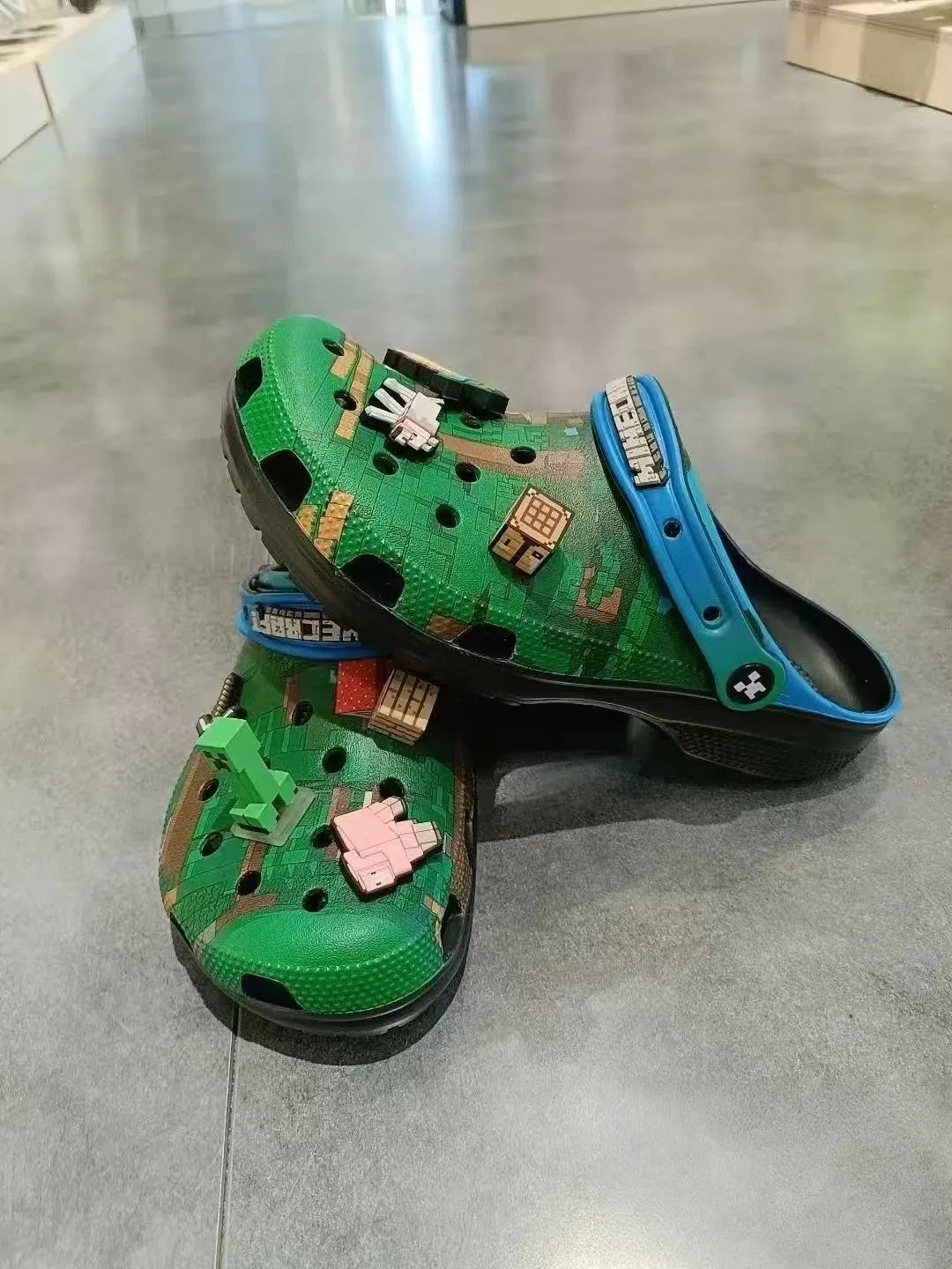 New Minecraft Sandals Children Cartoon Character Summer Cute Cartoon Children'S Slippers Non-Slip Soft Soled Sandals Gifts