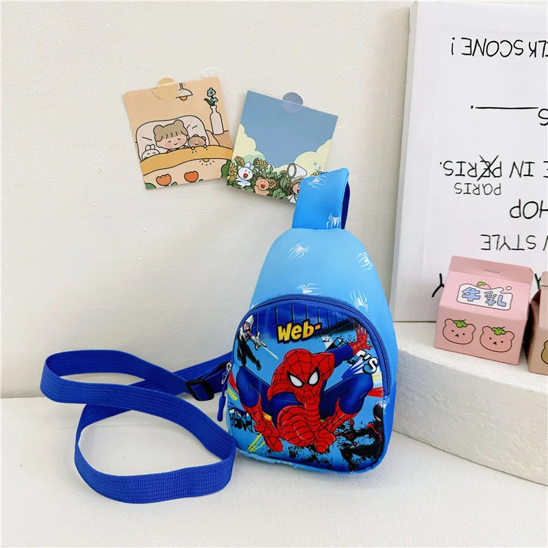 Marvel SpiderMan Crossbody Bag SpiderMan Children's Chest Pack Coin Purse Anime SpiderMan Shoulder Bags Messenger Bag Kids Gifts