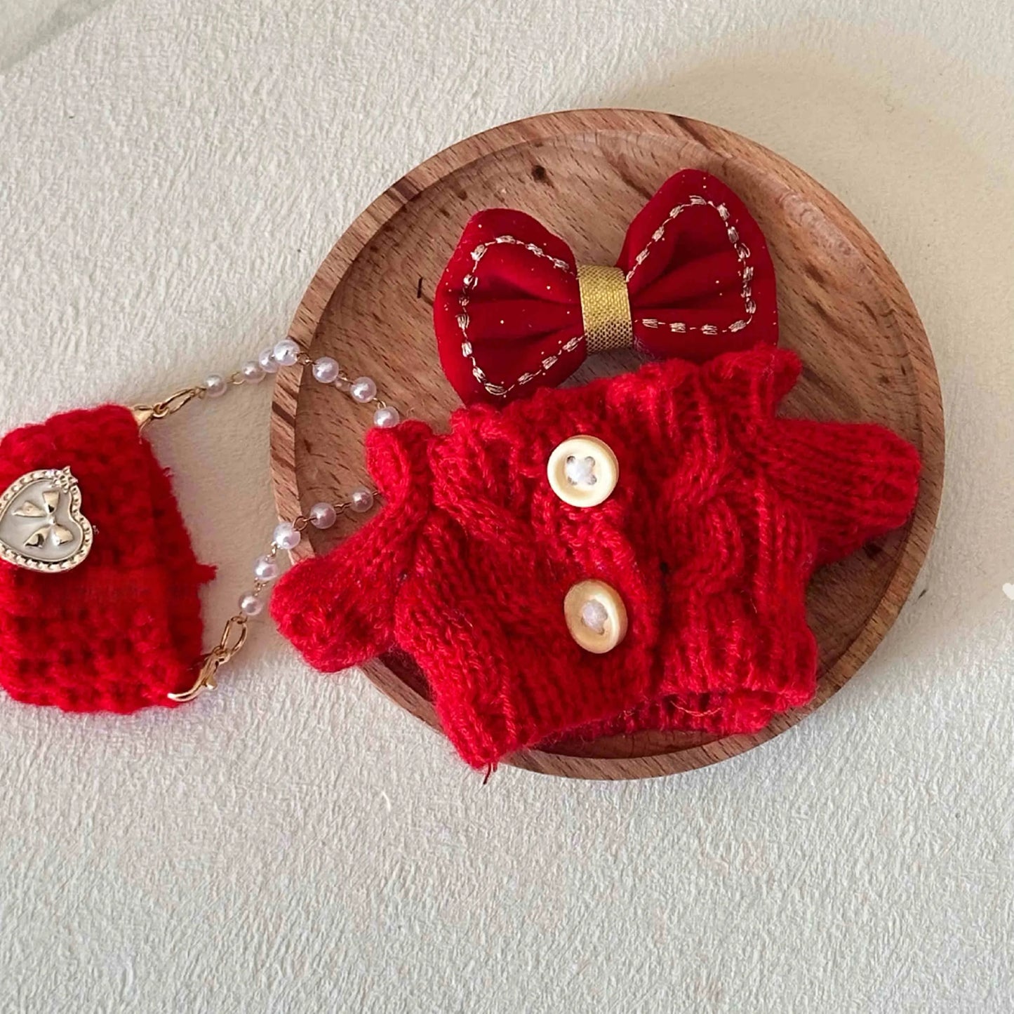 17cm labubu clothes outfit Plush doll clothes Macaron Cute Clothing DIY Kid Gift Dog Clothes Hair accessories v1 v2 clothes