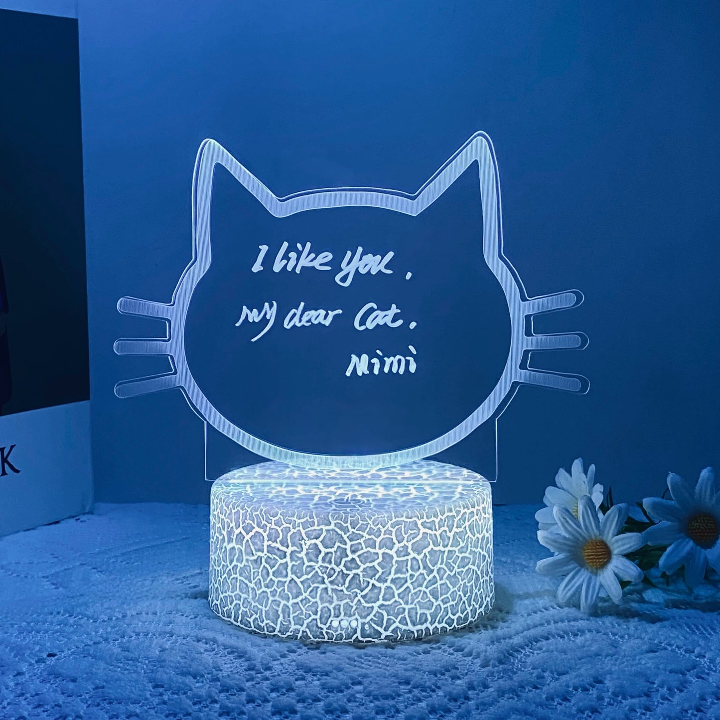 1pc DIY message board night light, USB table light, companion sleeping light, Thanksgiving, birthday gift table light for friend