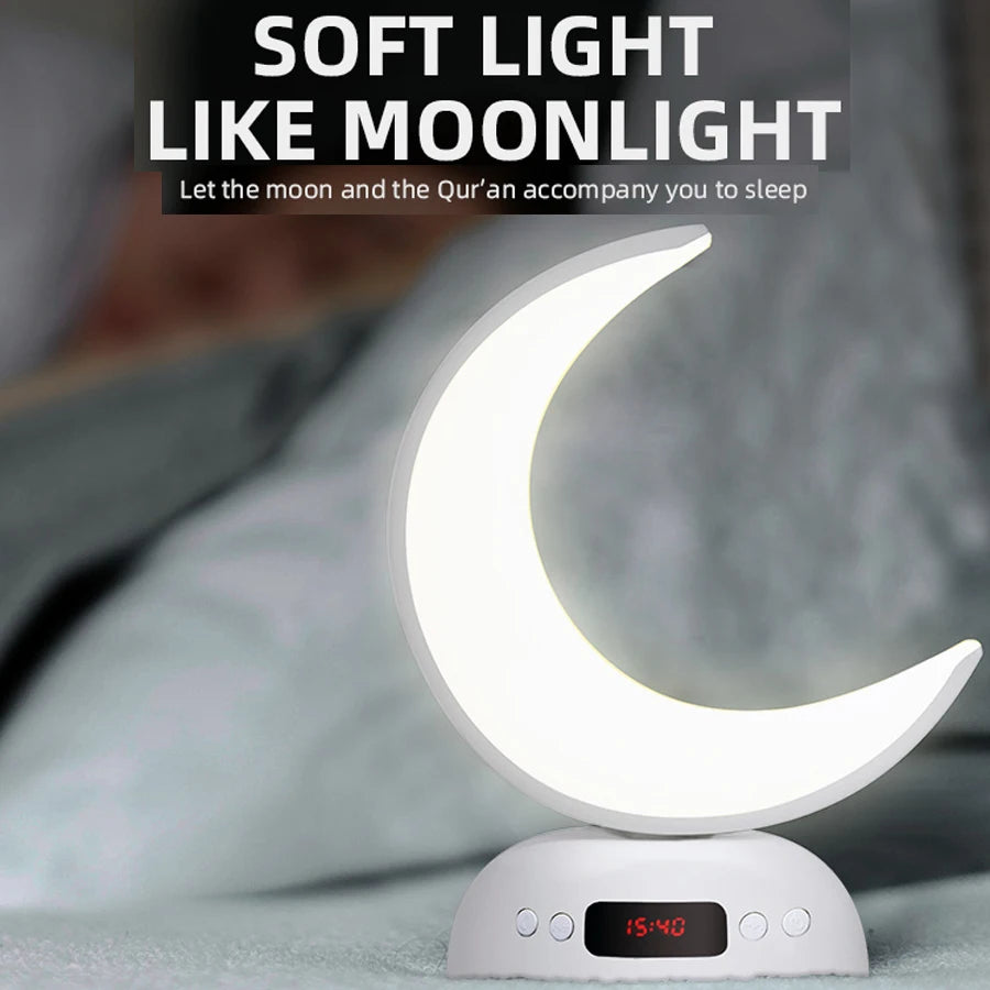 Night Light Lamp Clock Quran Azan Muslim Koran Bright Bluetooth Speaker Portable Holy Sound Box Music Wireless Caixa De Som Mp3