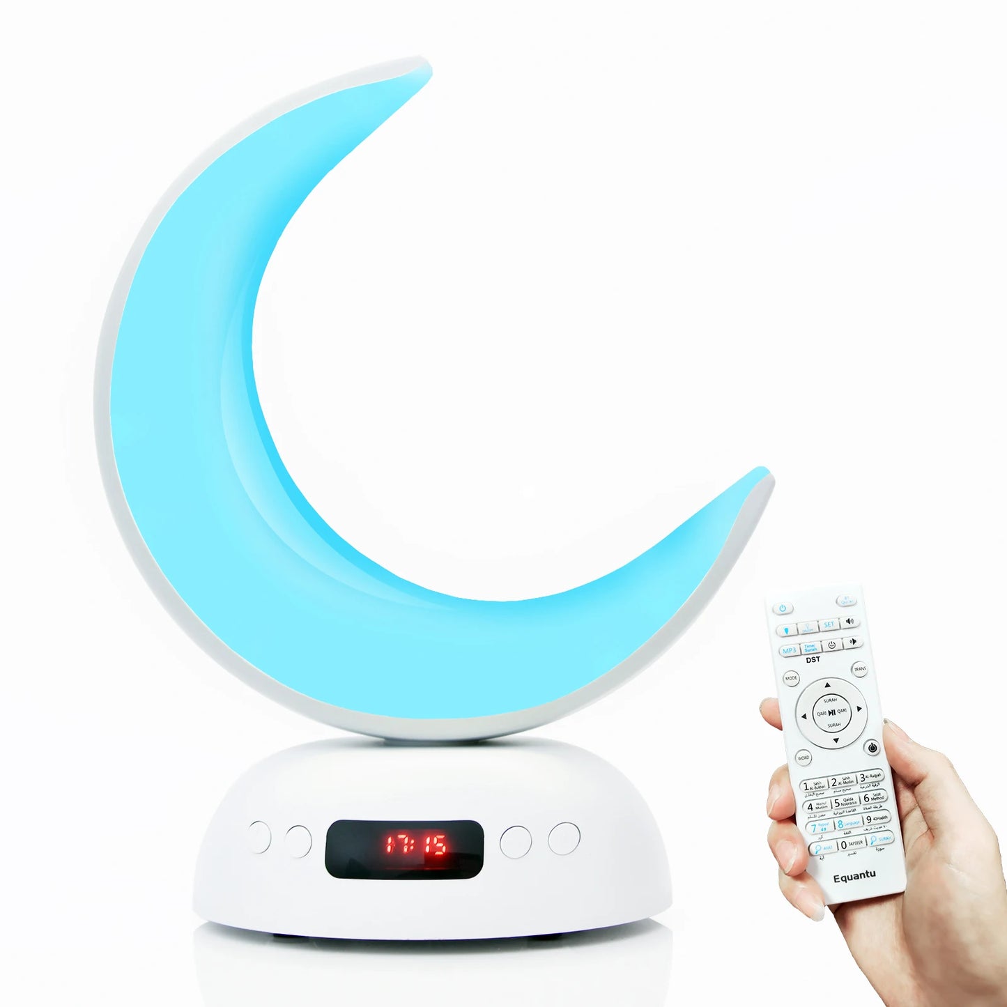 Night Light Lamp Clock Quran Azan Muslim Koran Bright Bluetooth Speaker Portable Holy Sound Box Music Wireless Caixa De Som Mp3