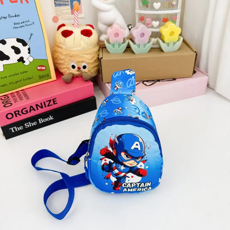Marvel SpiderMan Crossbody Bag SpiderMan Children's Chest Pack Coin Purse Anime SpiderMan Shoulder Bags Messenger Bag Kids Gifts