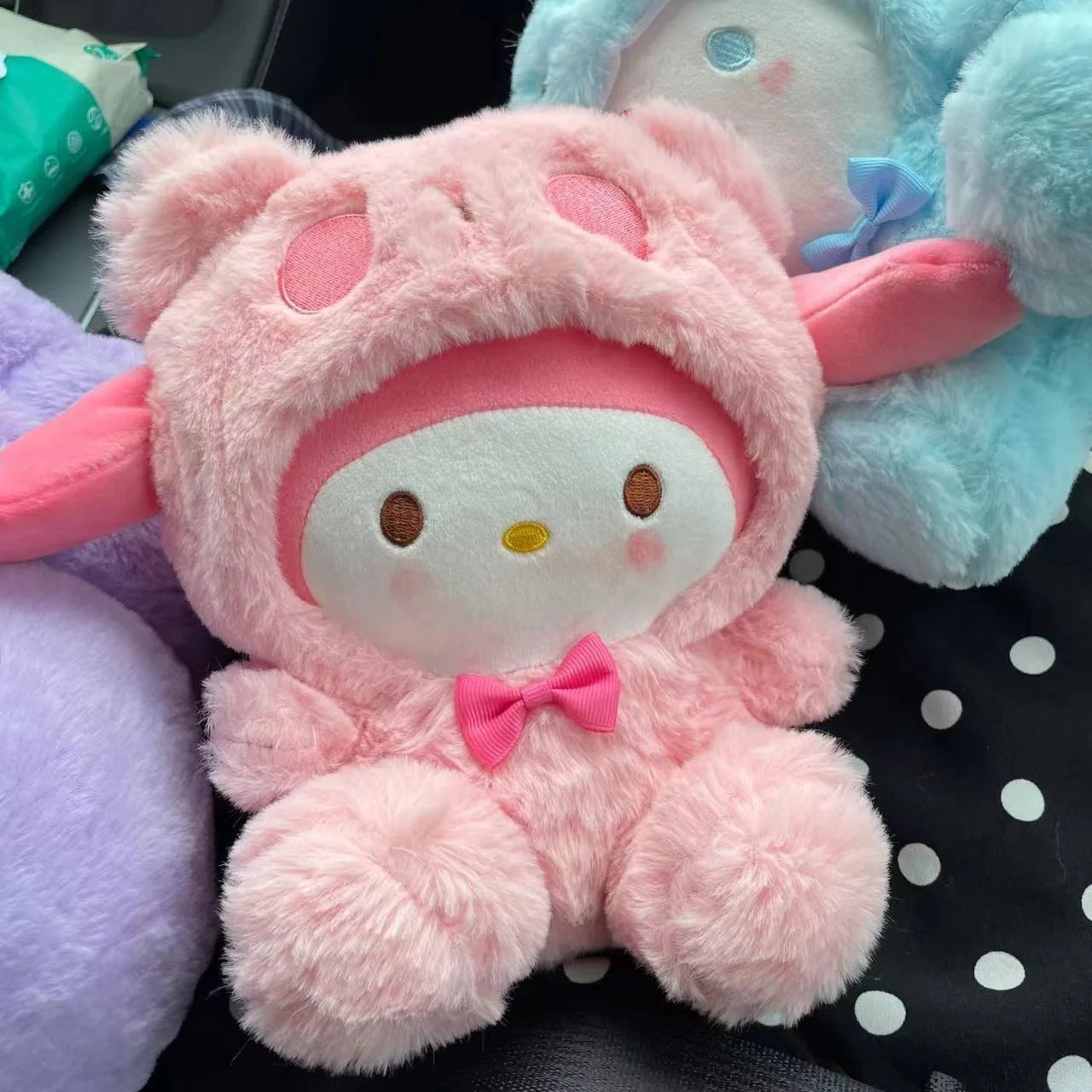 Sanrio 25Cm Anime Kuromid Toys Kawaii Mymelody Cinnamorol Plush Soft Stuffed Animals Doll Plushie Pillow Xmas Gift Decor