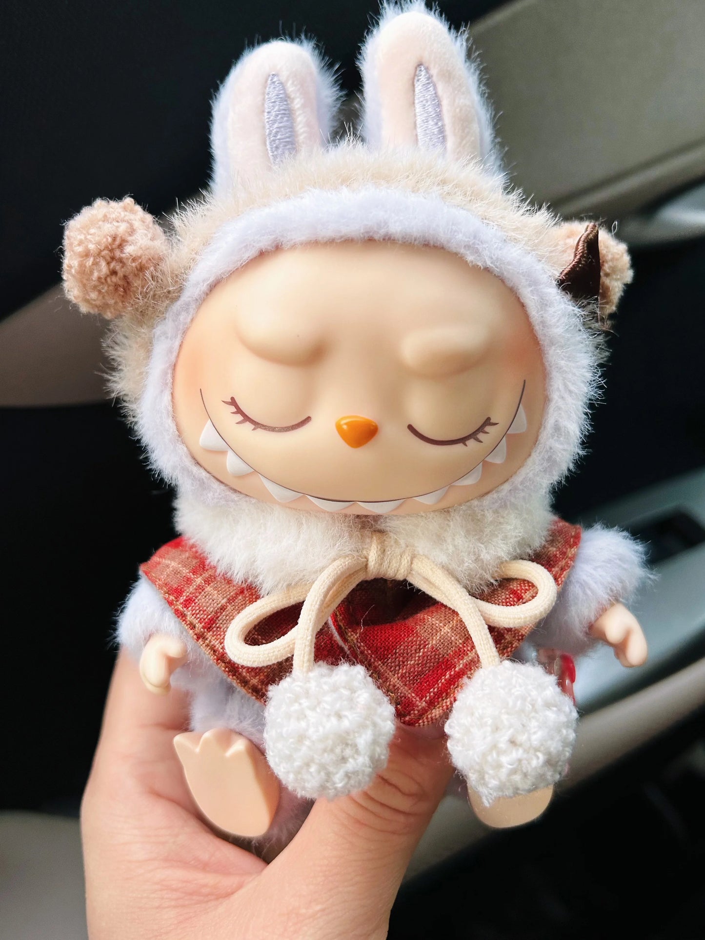 17cm labubu clothes outfit Plush doll clothes Macaron Cute Clothing DIY Kid Gift Dog Clothes Hair accessories v1 v2 clothes