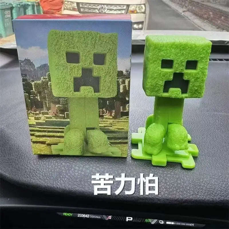 Minecraft Happy Meal Series Figure Creeper Bee Evoker Action Figure Anime Movie Peripherals Room Decoration Birthday Gifts Toys