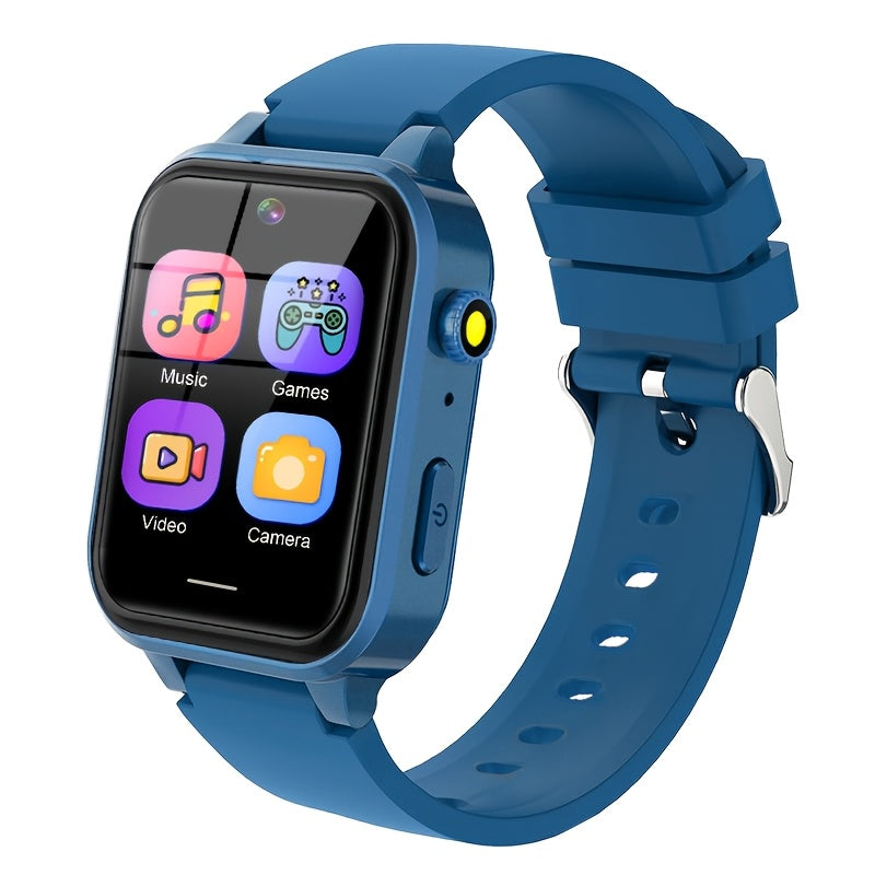 Kids Smartwatch with 30 Educational Games, HD Touchscreen, Music Player, Pedometer, Alarm Clock, Calculator, Flashlight - 12/24 Hours Timer, Silicone Strap, USB Charging, Ideal for 4-12 Year Olds, Boys and Girls