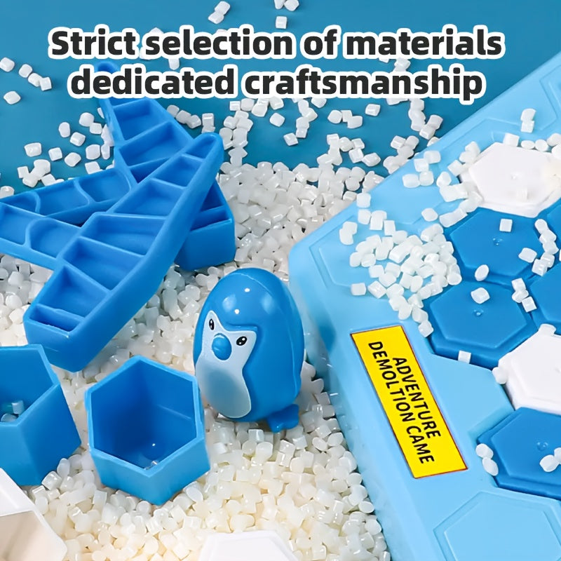 Penguin Ice-Breaking Toy Game for Kids Ages 3+ – Interactive Family Educational Activity with Colorful Ice Floes, Penguin Figure & Hammer – Develops Motor Skills & Strategic Thinking, Creativity Building Blocks, Engaging