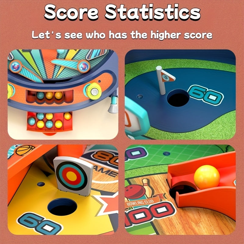 Multi-Game Motion Marble Desktop Game, Colorful, Attracting Youngsters' Attention, a Competition Against Multiple People for Higher Points, Making the Game Focused on The Table