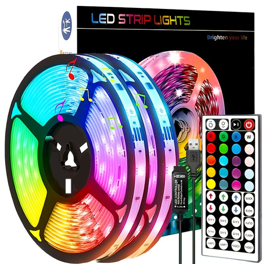 Wireless control intelligent LED strip lights infrared remote control RGB lighting decoration living room atmosphere lights with flexible lights decoration