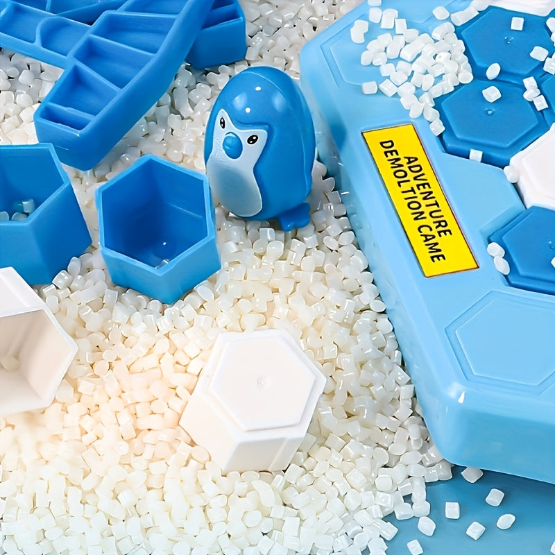 Penguin Ice-Breaking Toy Game for Kids Ages 3+ – Interactive Family Educational Activity with Colorful Ice Floes, Penguin Figure & Hammer – Develops Motor Skills & Strategic Thinking, Creativity Building Blocks, Engaging