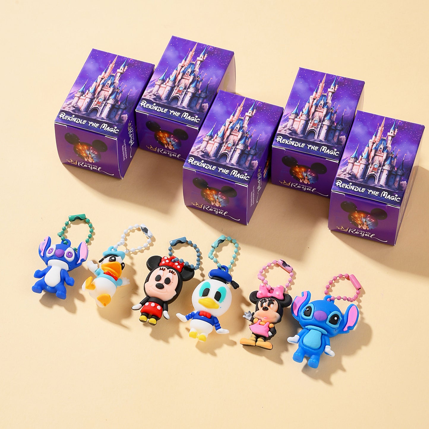24pcs Mickey Mouse & Friends Figurines - Vibrant Purple Castle, Minnie, Goofy & More - Ideal for Home Party Decor, Birthday Gifts & Collectible Displays