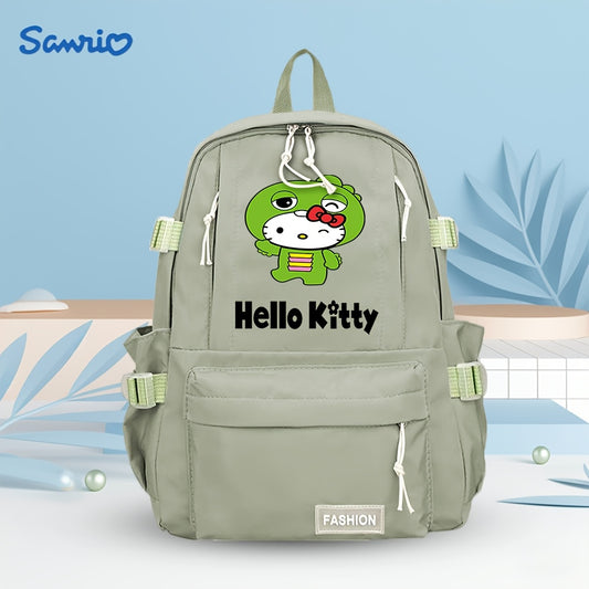 1pc Sanrio Backpack - Cute Anime Character Design with "for Hello Kitty" Patch, Durable Polyester, Large Capacity, Ideal for Daily Use & Weekend Getaways, Backpack for Travel