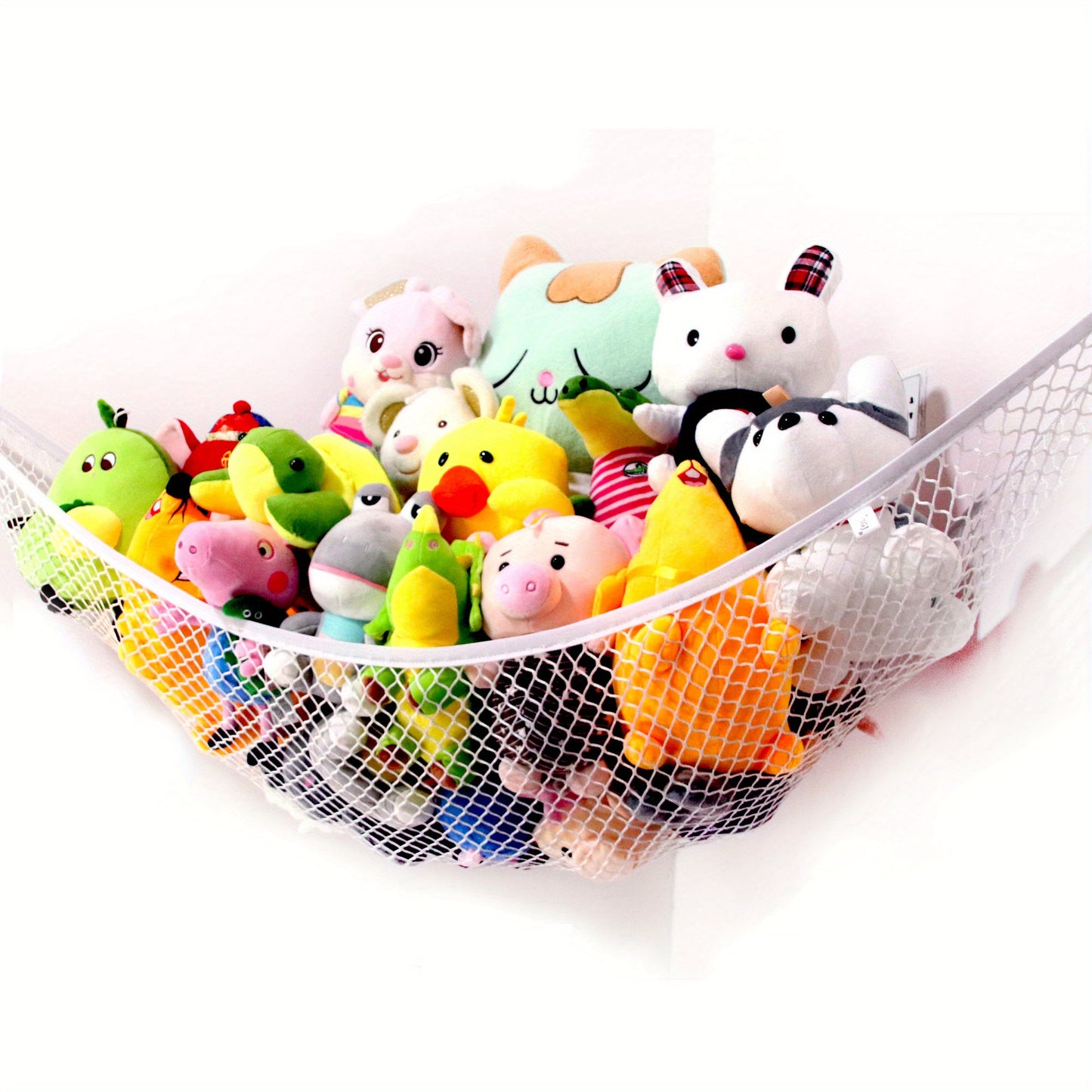 Large Triangular Wall Storage Hammock - Versatile Organizer for Clothes, Toys & More