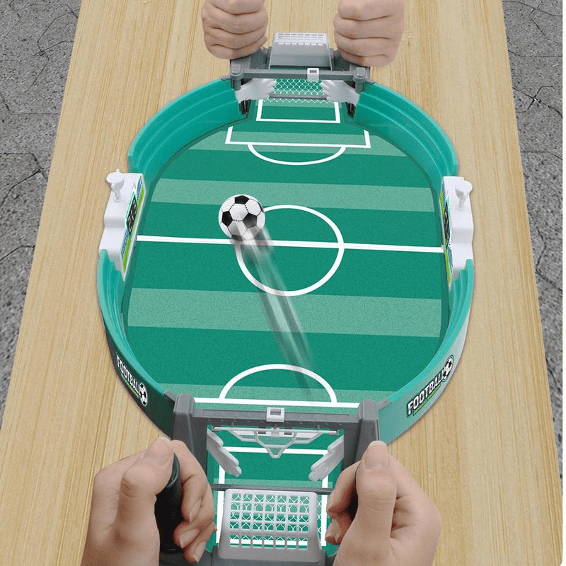 2-Player Desktop Football Game for Kids - Interactive Soccer Tabletop Toy - Dual Ball Mechanical Playset for Ages 3-6, No Batteries Required, Durable Plastic Material, Ideal Birthday & Educational Gift
