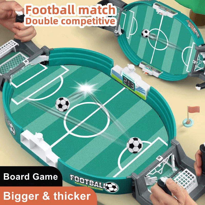 2-Player Desktop Football Game for Kids - Interactive Soccer Tabletop Toy - Dual Ball Mechanical Playset for Ages 3-6, No Batteries Required, Durable Plastic Material, Ideal Birthday & Educational Gift