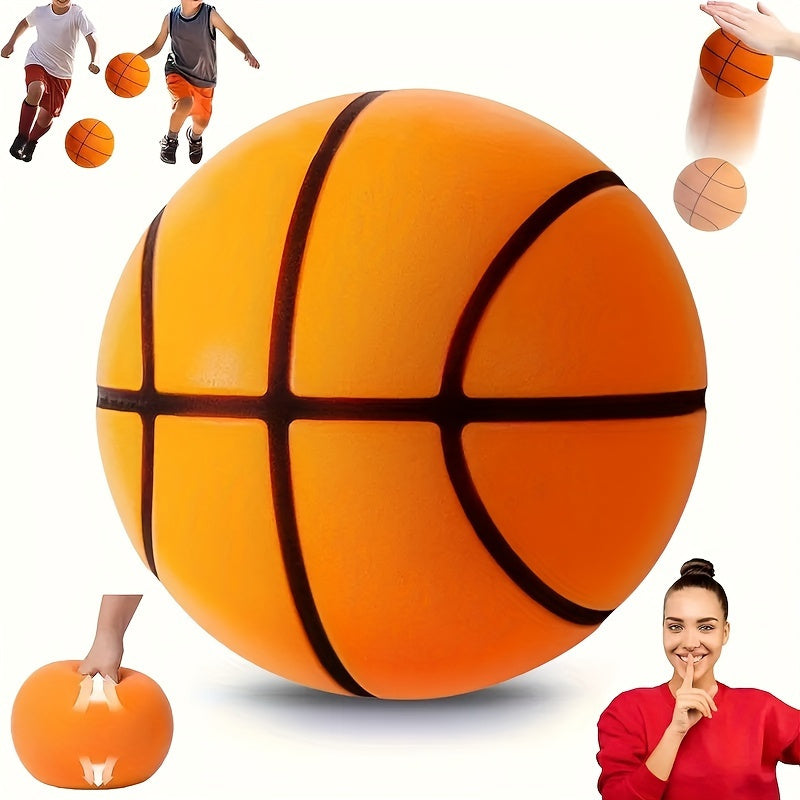 7.09in/18cm, Silent Basketball, Indoor Basketball, Suitable for Youngsters to Play and Shoot in the House, as a Birthday or Christmas Gift