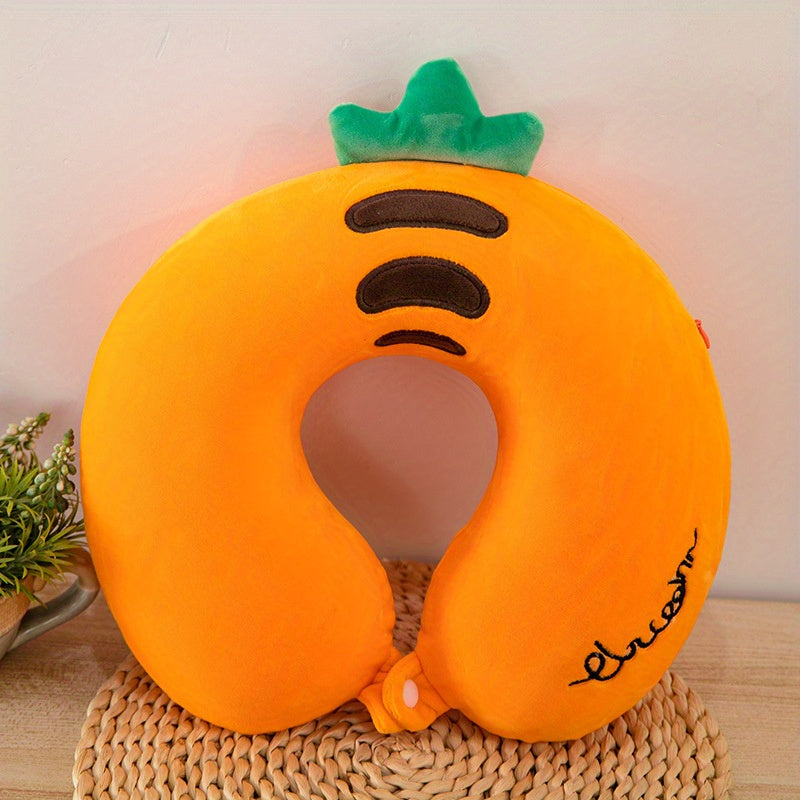 [Cat Shaped Memory Sponge Pillow] Soft Cat Shaped Memory Foam U-Shaped Neck Pillow - Slow Rebound Support for Aircraft And Car Travel - Snap, Machine Washable, Travel Pillow, Camping Pillow