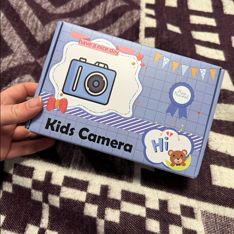 Compact Instant Camera for Kids with 1080 HD, Includes Three Rolls of Printing Paper, USB Charger, And Features for Digital Photography, Video Recording, And Delayed Printing, Perfect for Thanksgiving, Christmas, And New Year