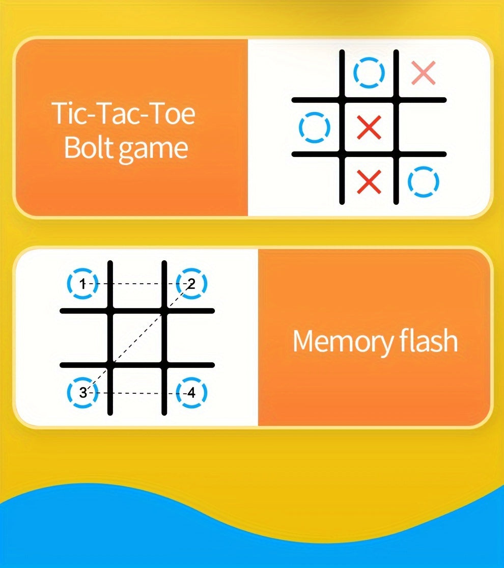 Electronic Tic-Tac-Toe Game for Youngsters - Family Fun Strategy Board Game, Durable ABS Material
