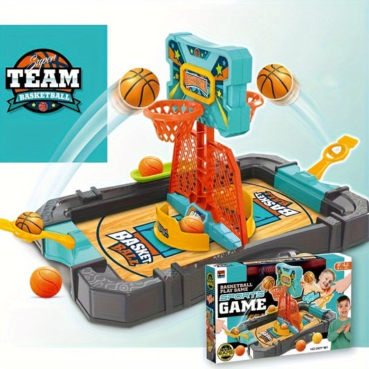 2-Player Basketball Table Game - Fun Family Puzzle Board, Indoor Mini Shooting Competition Toy for Boys & Girls, Perfect Holiday or Birthday Gift
