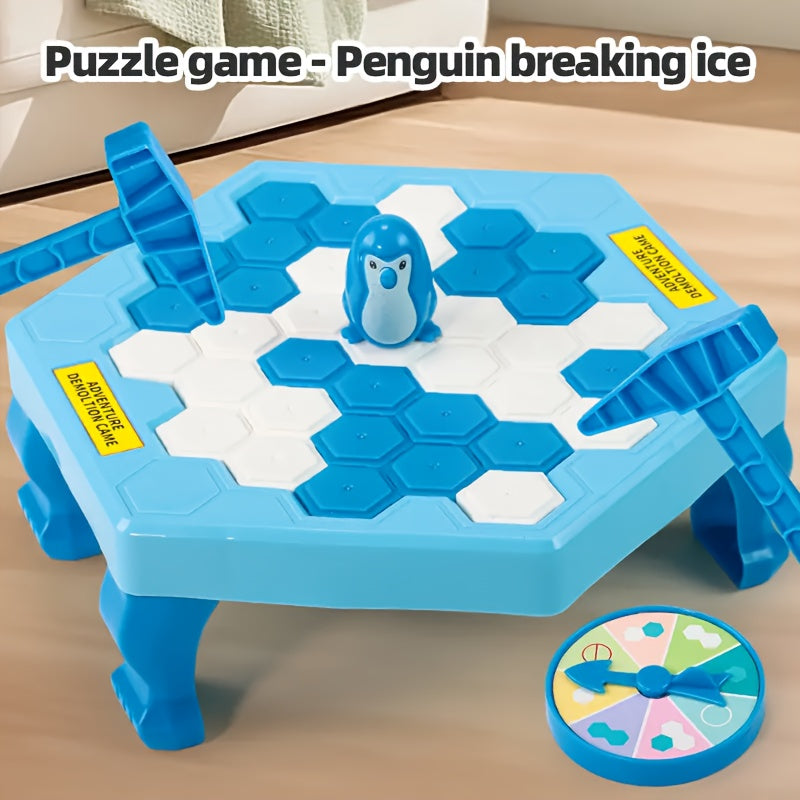 Penguin Ice-Breaking Toy Game for Kids Ages 3+ – Interactive Family Educational Activity with Colorful Ice Floes, Penguin Figure & Hammer – Develops Motor Skills & Strategic Thinking, Creativity Building Blocks, Engaging