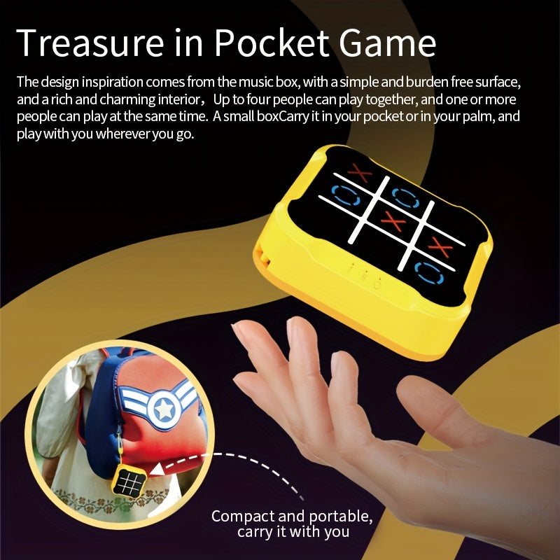 Electronic Tic-Tac-Toe Game for Youngsters - Family Fun Strategy Board Game, Durable ABS Material