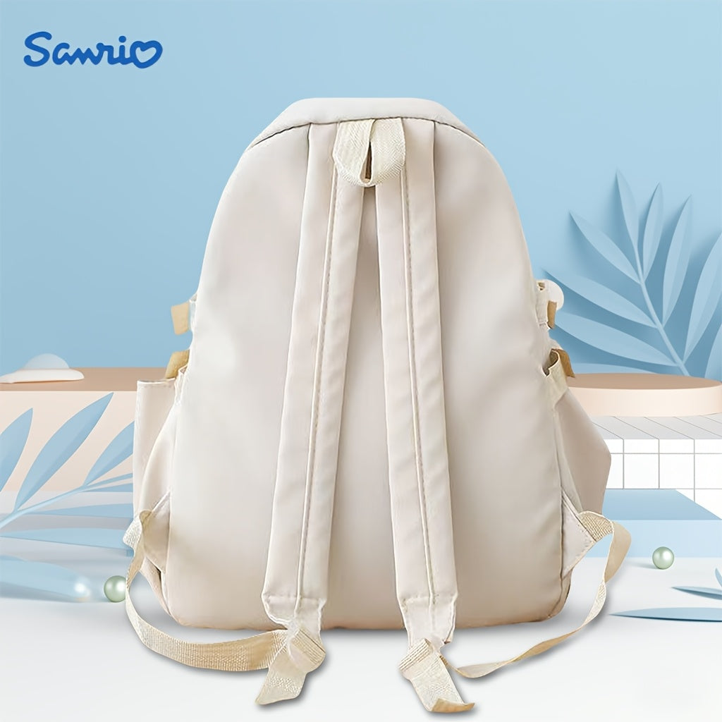 1pc Sanrio Backpack - Cute Anime Character Design with "for Hello Kitty" Patch, Durable Polyester, Large Capacity, Ideal for Daily Use & Weekend Getaways, Backpack for Travel
