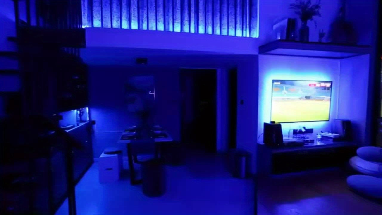 Wireless control intelligent LED strip lights infrared remote control RGB lighting decoration living room atmosphere lights with flexible lights decoration