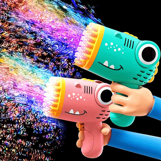40-hole Bubble Blowing Toy Dinosaur Bubble Gun Outdoor Bubble Machine Gift Holiday Gift Toy Handheld Bubble Gun