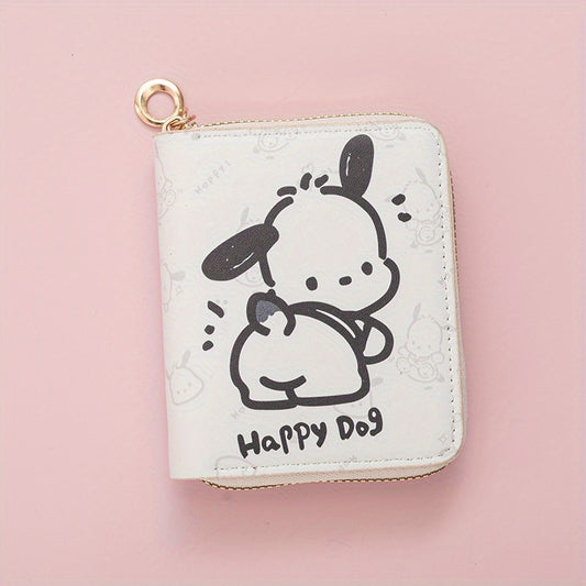 IP Sanrio Women's Handbag Coin Purse Compact Cartoon Anime Short Zippered Wallet Card Holder Lightweight Multifunctional Wallet