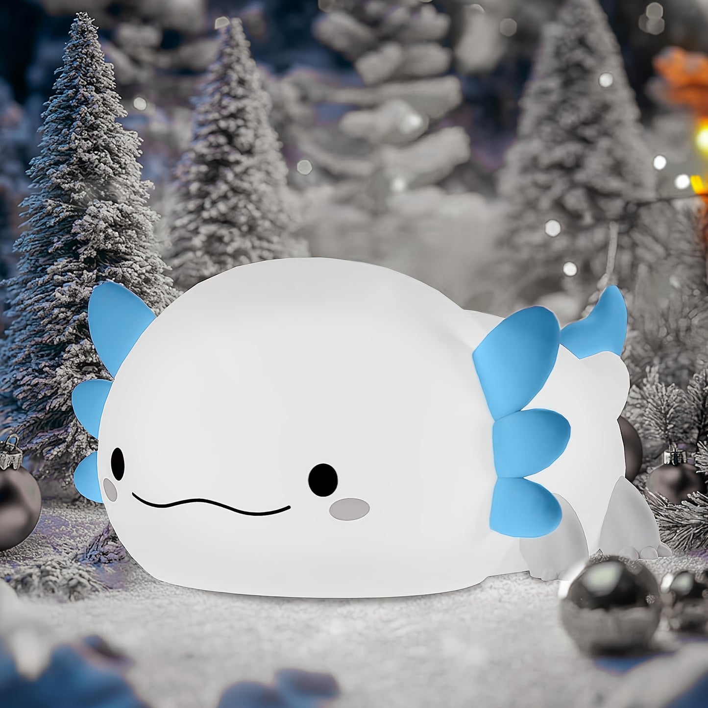 Adorable Axolotl LED Night Light - Dimmable, Rechargeable With Timer & Tap Control, Perfect Nursery Gift For Kids And Women..Up To Six Hours Of Wireless Lighting, Room