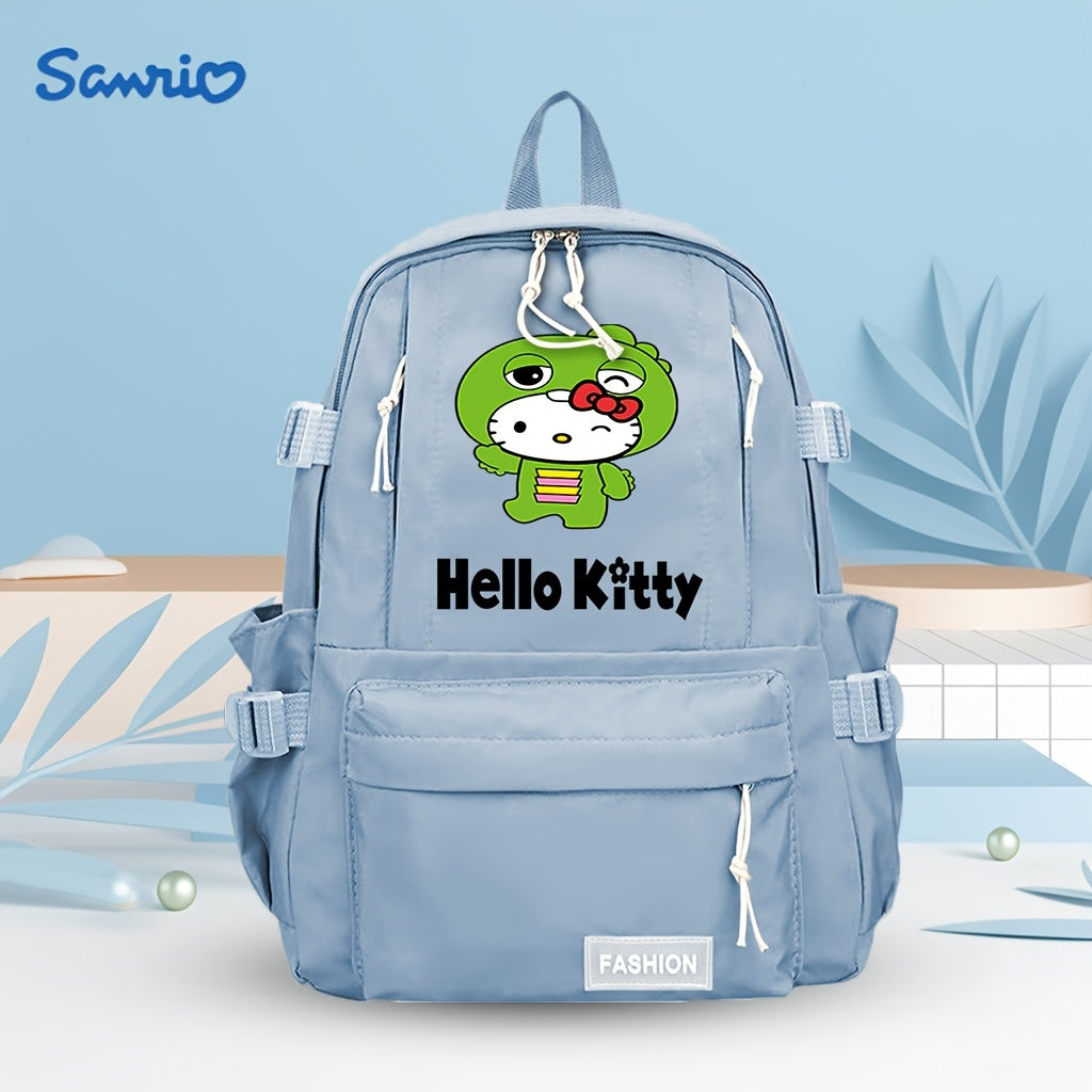 1pc Sanrio Backpack - Cute Anime Character Design with "for Hello Kitty" Patch, Durable Polyester, Large Capacity, Ideal for Daily Use & Weekend Getaways, Backpack for Travel