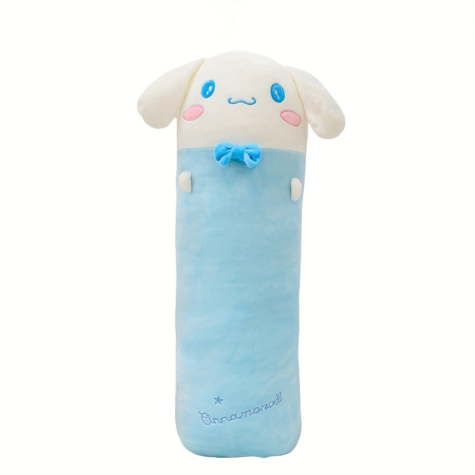Sanrio for hello kitty Plush Pillow - Cute Cylindrical Design with "for Hello Kitty" Script, Pink & White, Soft Polyester Fabric, Perfect for Office or Home Relaxation, Office Pillow|Playful Design|Durable Plush