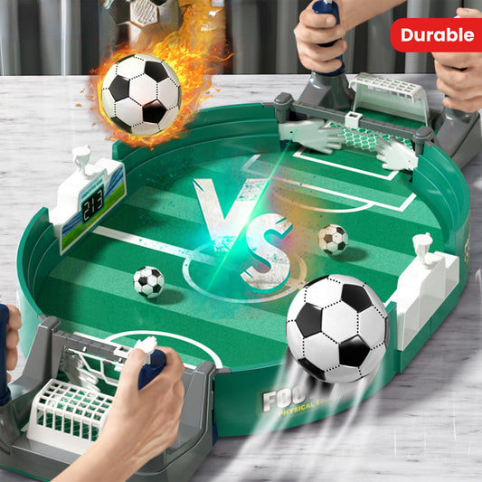 2-Player Desktop Football Game for Kids - Interactive Soccer Tabletop Toy - Dual Ball Mechanical Playset for Ages 3-6, No Batteries Required, Durable Plastic Material, Ideal Birthday & Educational Gift