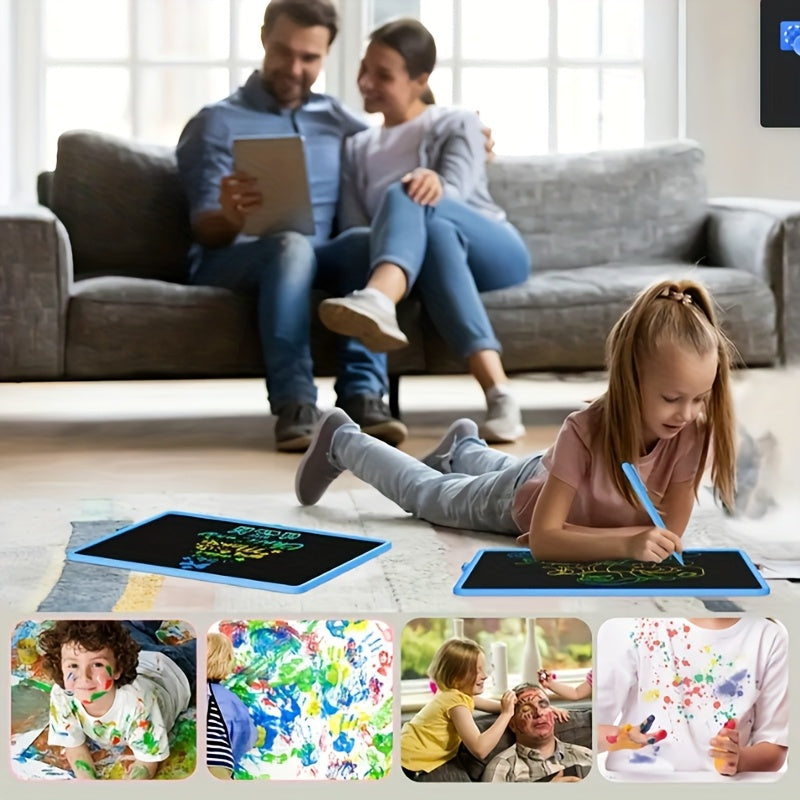 13-Inch Large LCD Writing Board, One-Button Erase Drawing Pad, Writing and Drawing Tablet, Kids Graffiti Painting Toy, Electronic Writing Board Art Tool Educational Learning Toy for Boys and Girls