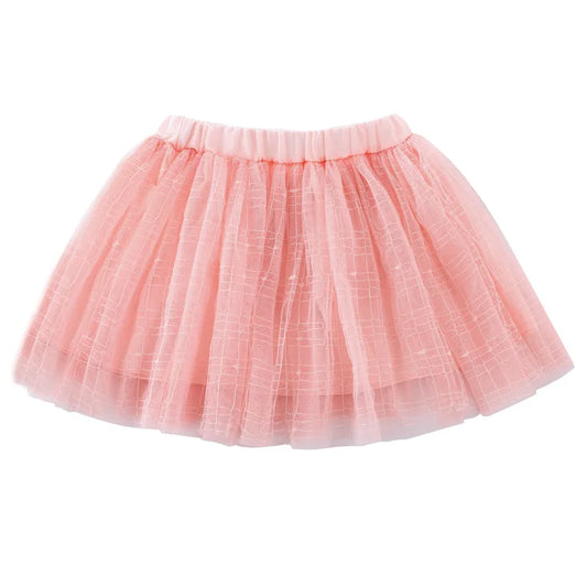 2025 Girls Korean Style  Gauze Skirts Embroidered Casual Mesh Summer Short Skirts for Children Girls