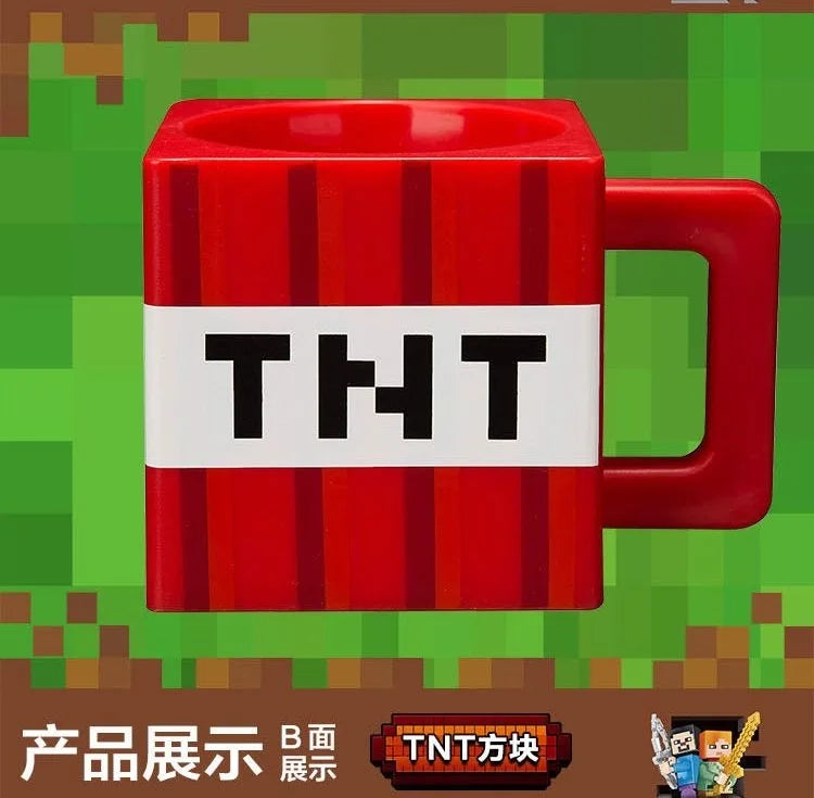 New 230ml Minecraft Game Peripheral Mmug Children'S Water Cup Fitness Sports Birthday Cute And Small Collectibleornament Gift