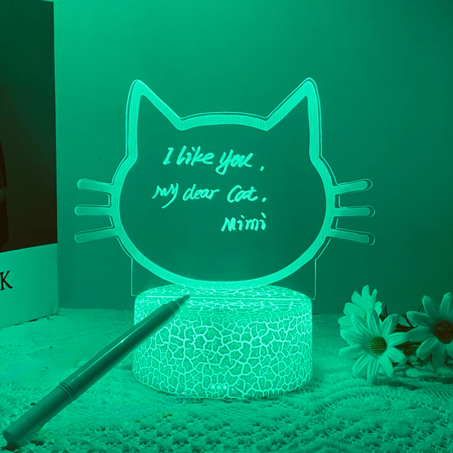 1pc DIY message board night light, USB table light, companion sleeping light, Thanksgiving, birthday gift table light for friend