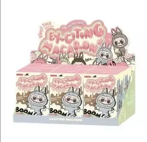 For Labubu Series Blind Box Anime Figure Pendant Flocking Model Toy Kawaii Monster Replica Keychain Toy Christmas Gifts