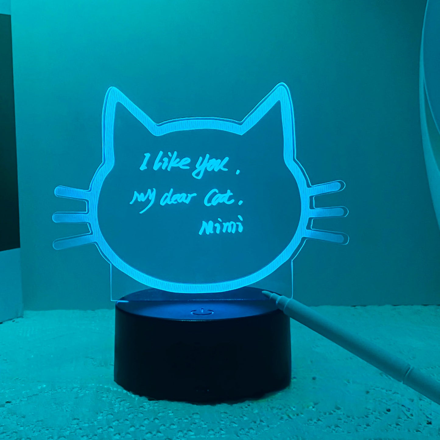 1pc DIY message board night light, USB table light, companion sleeping light, Thanksgiving, birthday gift table light for friend