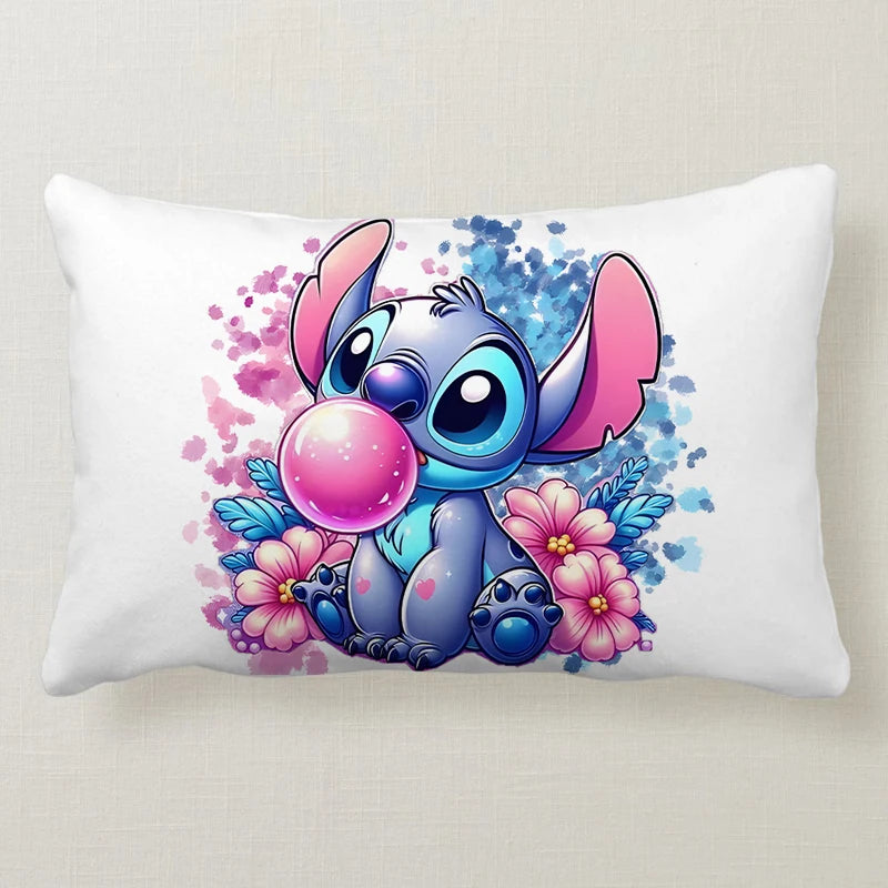 Stitch Disney Cute 50x30CM Pillowcase Pillowslip Cushion Plush Cartoon Anime Living Room Bedroom Decoration Kids Birthday Gift