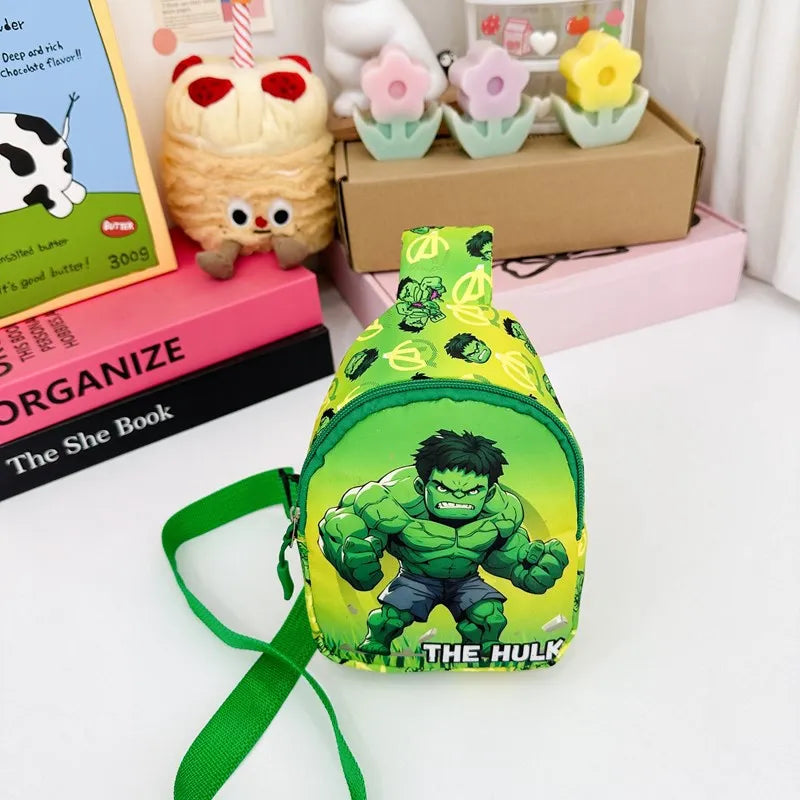 Marvel SpiderMan Crossbody Bag SpiderMan Children's Chest Pack Coin Purse Anime SpiderMan Shoulder Bags Messenger Bag Kids Gifts