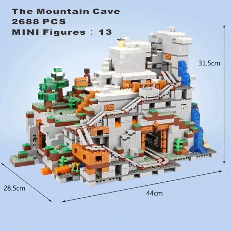My World Village Farm House Steve Building Blocks Minecrafte Toys for children's birthdays