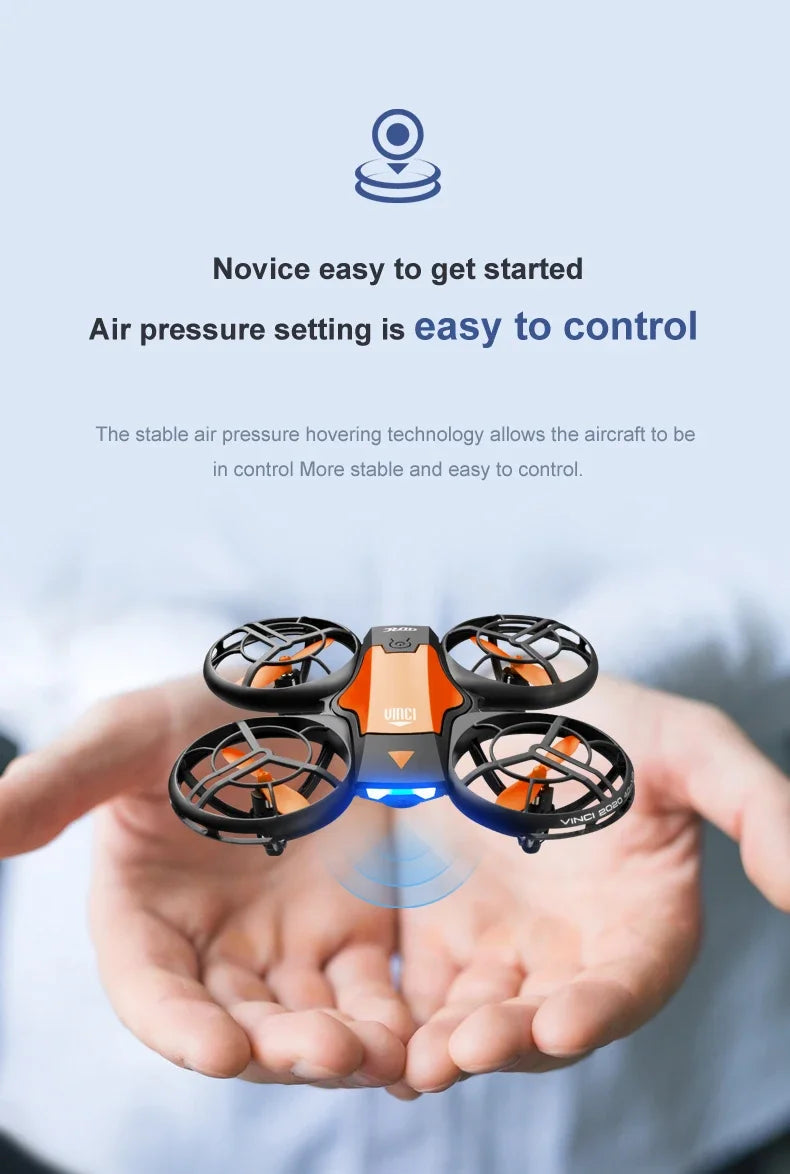 V8 New Mini 4K HD 1080P Wide - Angle WiFi FPV RC Drone with Height - Keep Function Ideal Kids Toys 4DRC